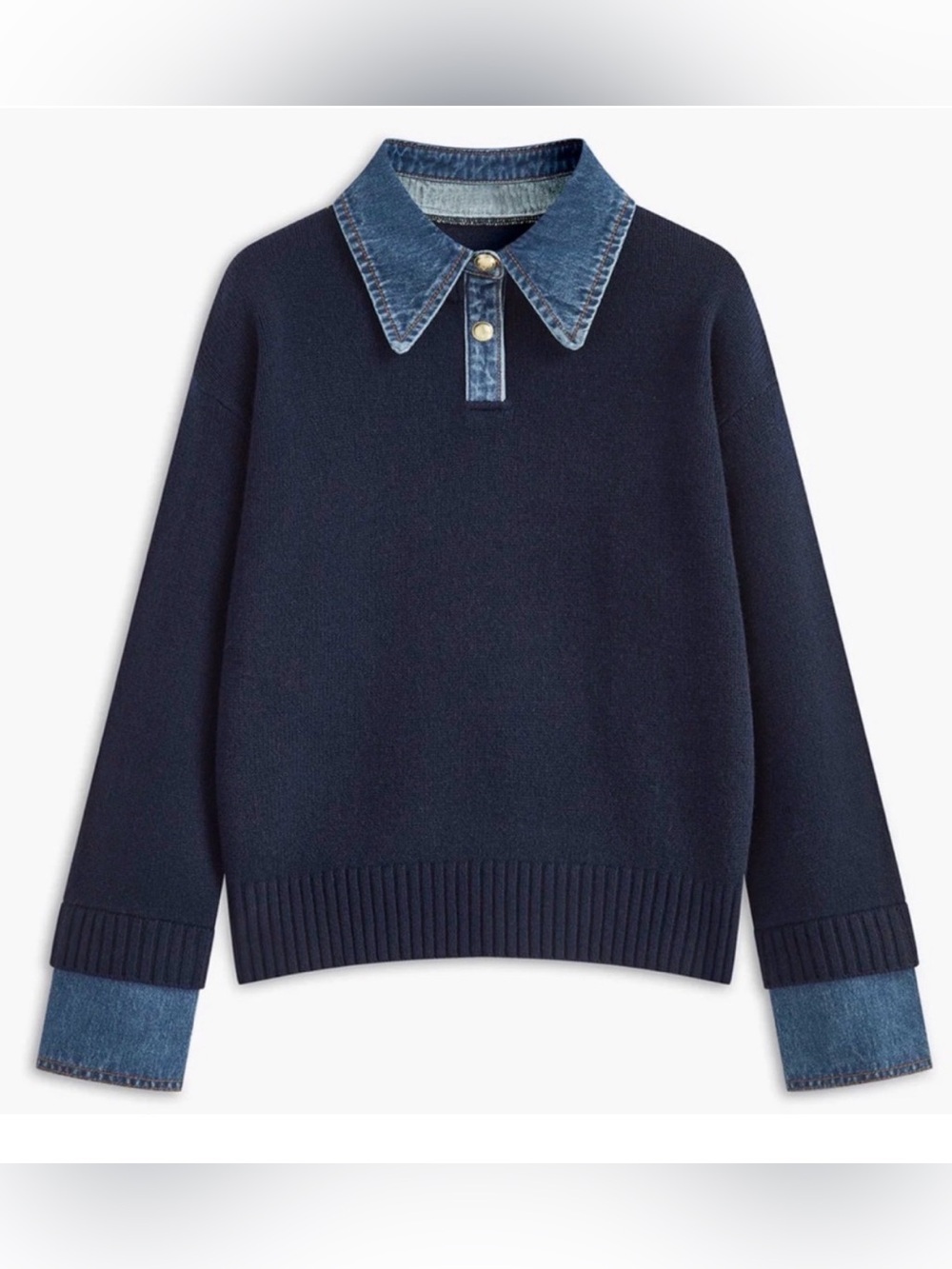 Commense Navy Knit Sweater with Branded Tag